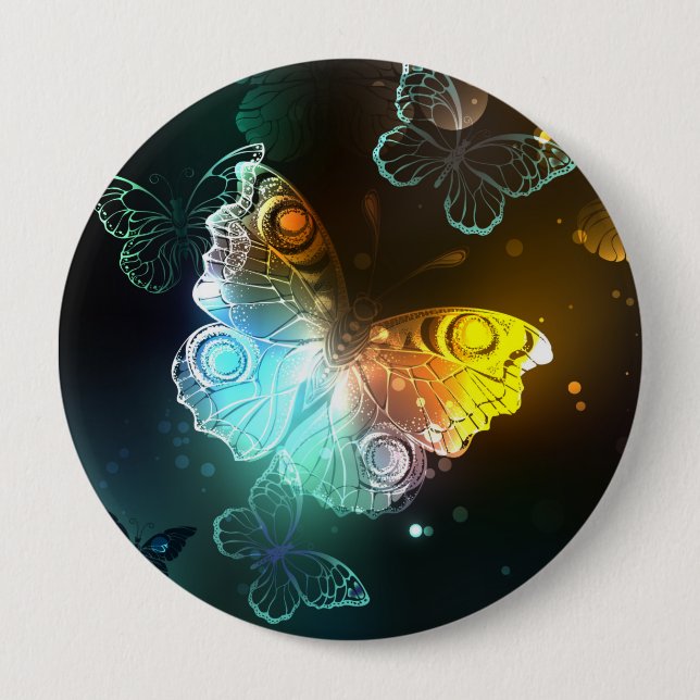 Leuchtende Schmetterlinge und Nachtschmetterlinge Button (Vorderseite)