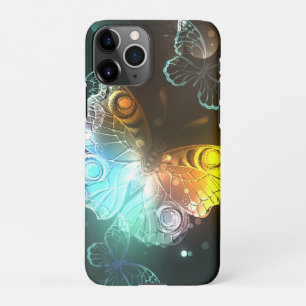 Leuchtende Schmetterlinge und Nachtschmetterlinge iPhone 11Pro Hülle