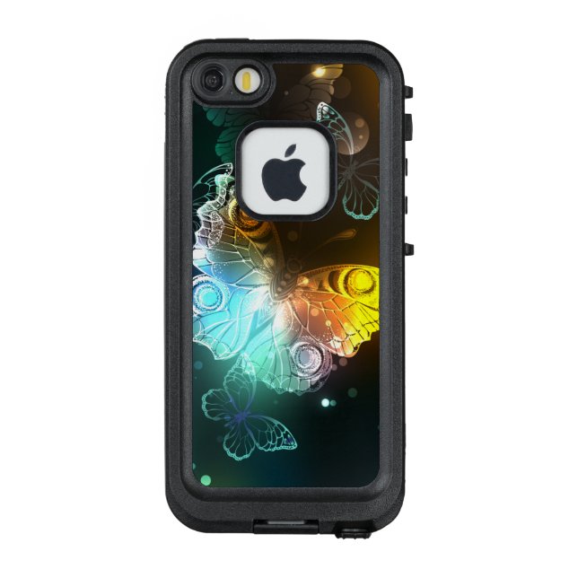 Leuchtende Schmetterlinge und Nachtschmetterlinge LifeProof iPhone Hülle (Rückseite)