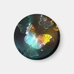 Leuchtende Schmetterlinge und Nachtschmetterlinge Magnet