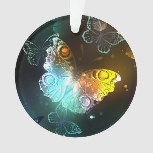 Leuchtende Schmetterlinge und Nachtschmetterlinge Ornament