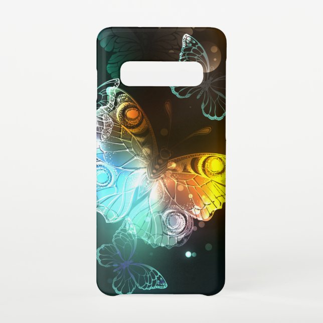 Leuchtende Schmetterlinge und Nachtschmetterlinge Samsung Galaxy Hülle (Rückseite)