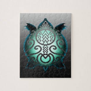 Leuchtende Silhouette Schnappschildkröte