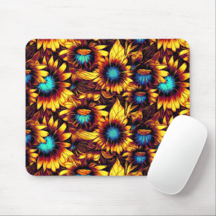 Leuchtende Sonnenblumen Mousepad