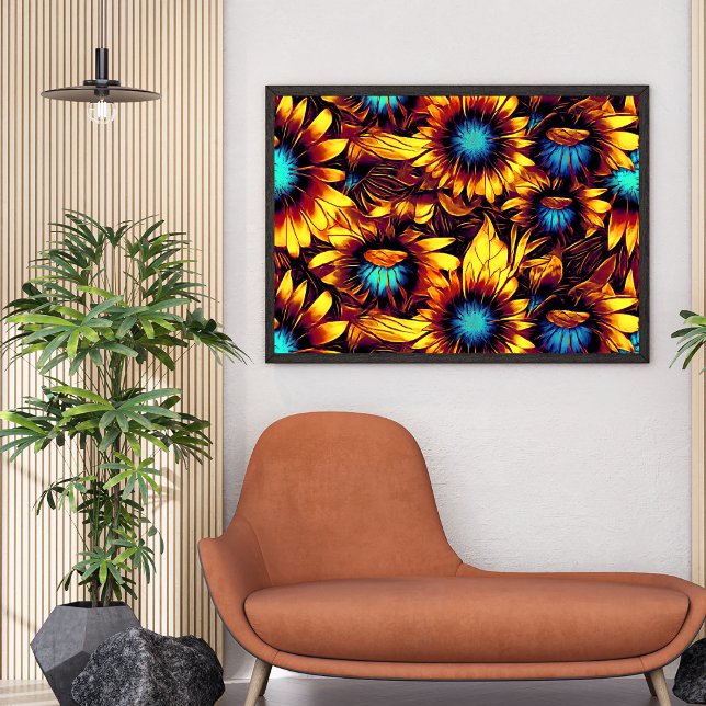 Leuchtende Sonnenblumen Poster (Von Creator hochgeladen)