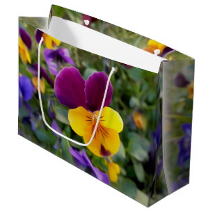 leuchtende Stiefmütterchen Große Geschenktüte