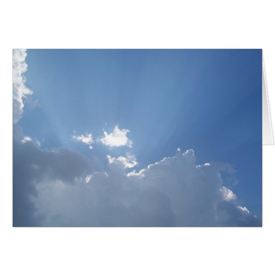 Leuchtende Sunbeams Karte