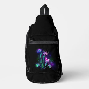 Leuchtende Venusfliegenfalle Crossbody Bag