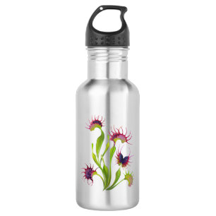 Leuchtende Venusfliegenfalle Edelstahlflasche
