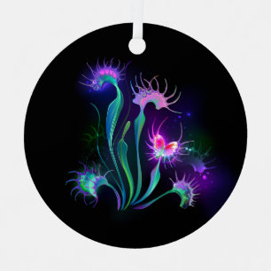Leuchtende Venusfliegenfalle Ornament Aus Metall