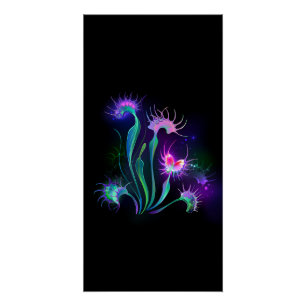 Leuchtende Venusfliegenfalle Poster