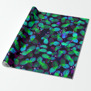 Leuchtende Wasserlinse Geschenkpapier