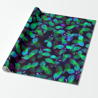Leuchtende Wasserlinse Geschenkpapier