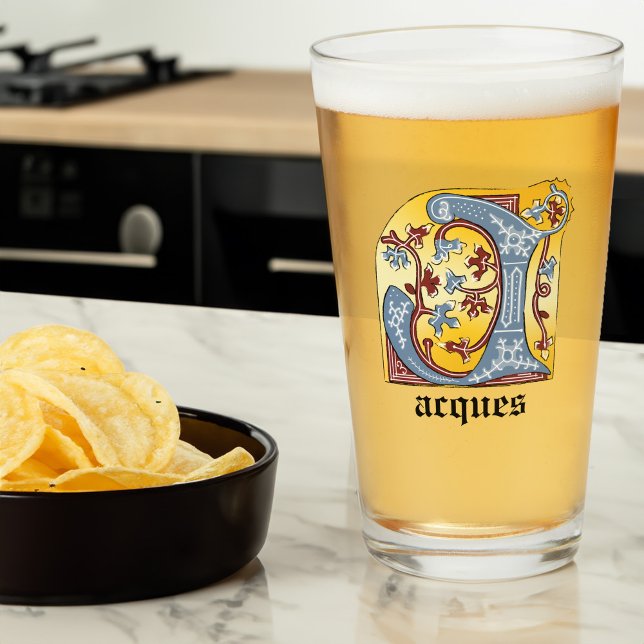 Leuchtender Brief J Glas (Von Creator hochgeladen)