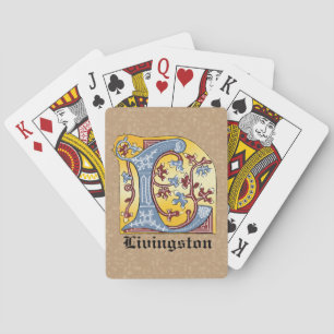 Leuchtender Buchstabe L Spielkarten