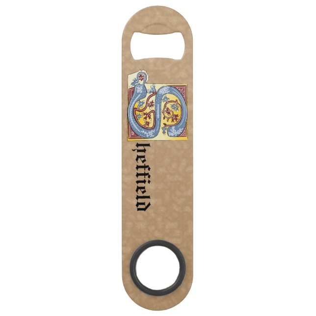 Leuchtender Buchstabe S Speed Flaschenöffner (Vorderseite)