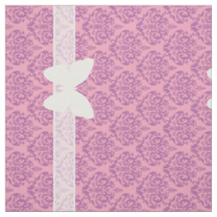 Leuchtender mattierter Orchideen-Damast mit Stoff