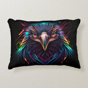 Leuchtender Neon Eagle Artistic Dekokissen