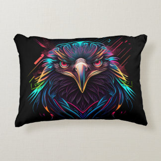 Leuchtender Neon Eagle Artistic Dekokissen