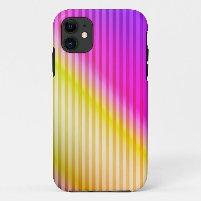 Leuchtender Neon fluoreszierender Regenbogenfarbst Case-Mate iPhone Hülle (Rückseite)