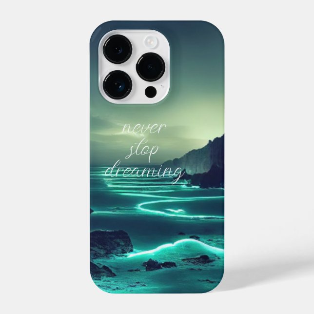 Leuchtender Ozean iPhone 14 Pro Hülle (Rückseite)