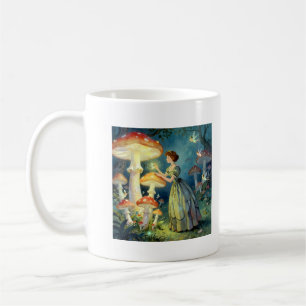 Leuchtender riesiger Pilzgarten Kaffeetasse