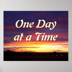 Leuchtender Sonnenuntergang ODAT Poster
