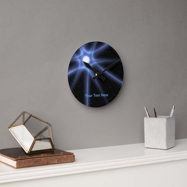 Leuchtender Stern Runde Wanduhr (Büro)