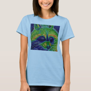 Leuchtender Waschbär T-Shirt