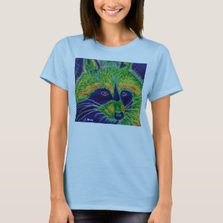 Leuchtender Waschbär T-Shirt