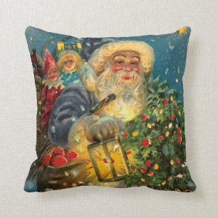 Leuchtender Weihnachtsmann / Auch Neujahr! Kissen