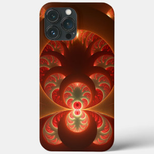 Leuchtendes abstraktes modernes orange-rotes Frakt Case-Mate iPhone Hülle