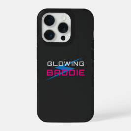 Leuchtendes Baddie Neon-Ästhetik iPhone 15 Pro Hülle