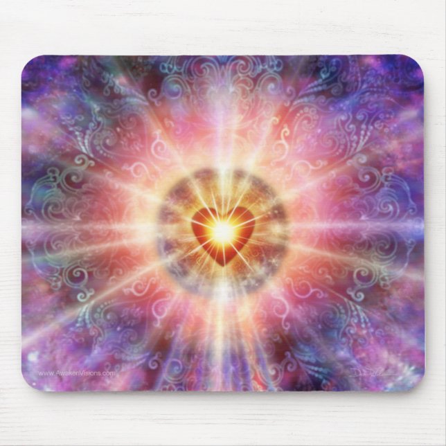 Leuchtendes Herz Mousepad (Vorne)