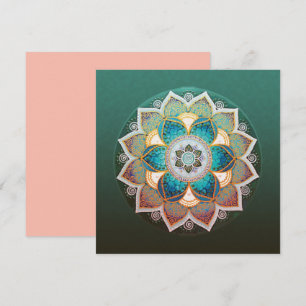 Leuchtendes Mandala - Grußkarte