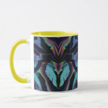 Leuchtendes Neon-Buntglas-Abstrakt Acryl Pour Y