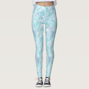 Leuchtendes Quallen-Ozean-Muster Leggings