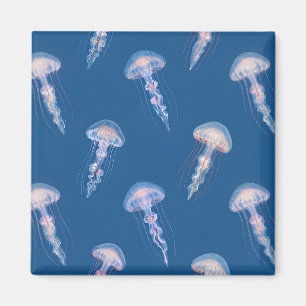 Leuchtendes Quallenmuster Magnet