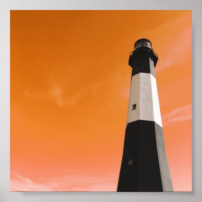 Leuchtenstation der Insel Tybee Poster (Vorne)