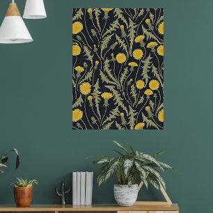 Leuchter, grün, gelb und schwarz poster
