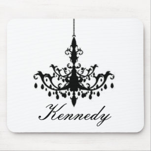 Leuchter in der Silhouette Mousepad