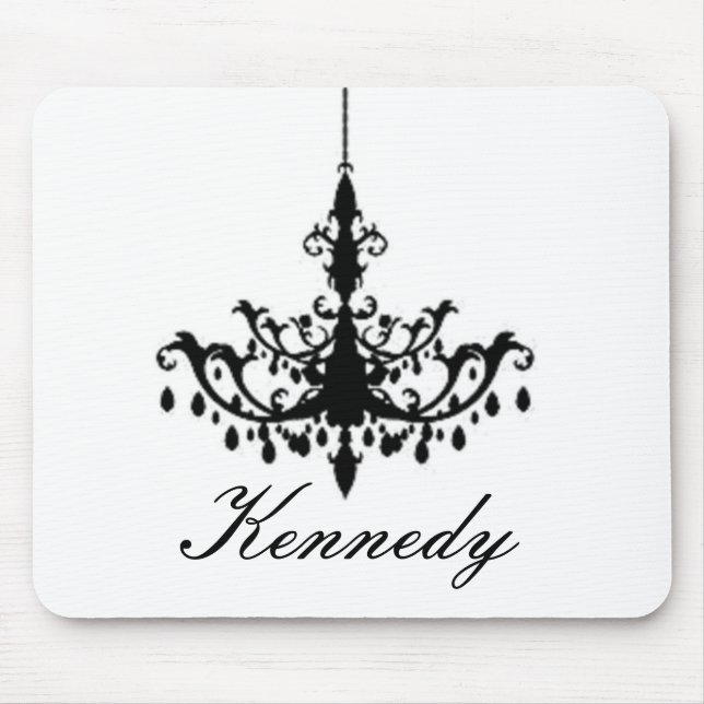 Leuchter in der Silhouette Mousepad (Vorne)