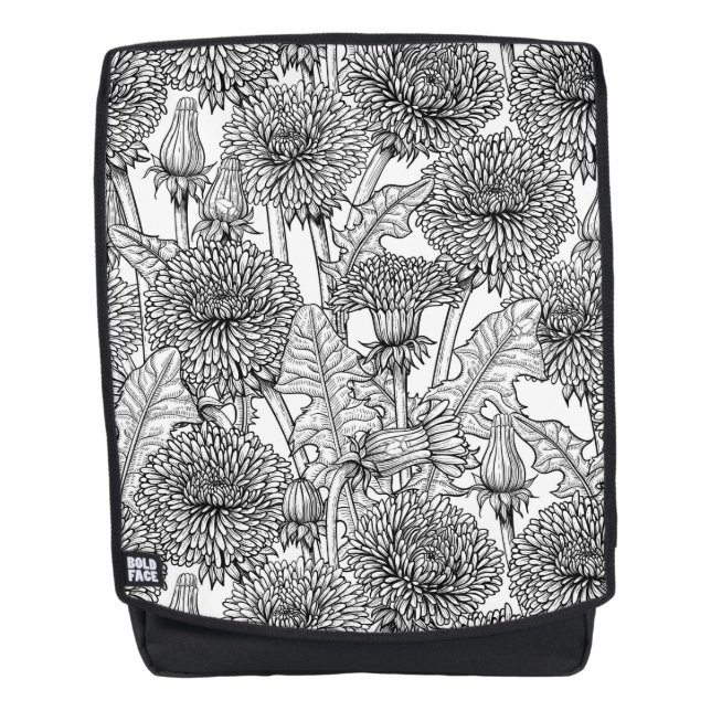 Leuchter, schwarz und weiß rucksack (Vorderseite)