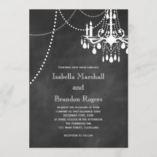 Leuchter-Tafel-Hochzeits-Einladung Einladung