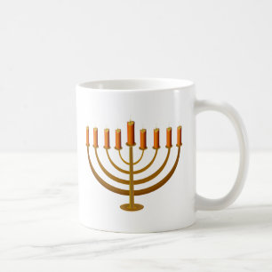 leuchtet Kerzenhalterkerzenständer jüdisches Kaffeetasse