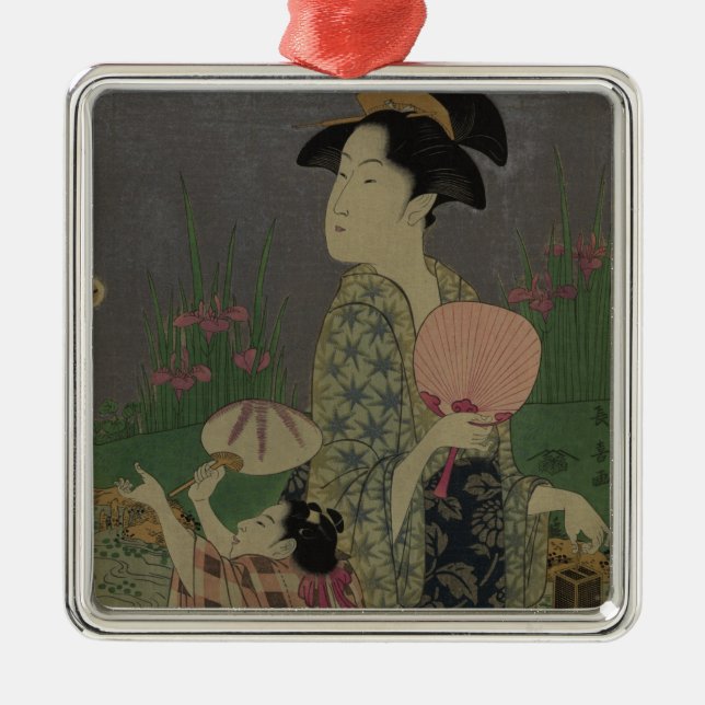 Leuchtkäfer, 1793 (Farbholzschnitt) Ornament Aus Metall (Vorne)