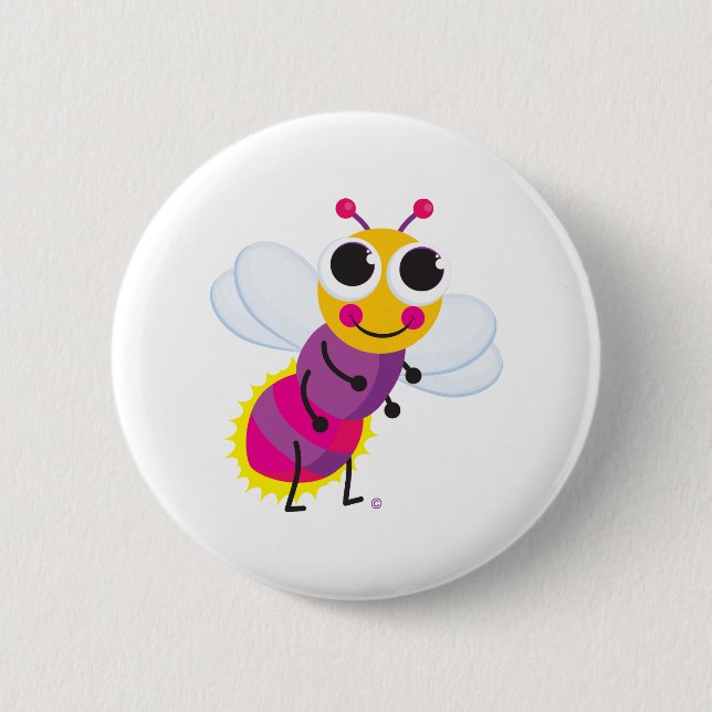 Leuchtkäfer-Knopf Button (Vorderseite)
