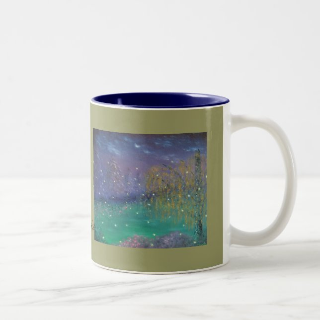 Leuchtkäfer-Tasse Zweifarbige Tasse (Rechts)