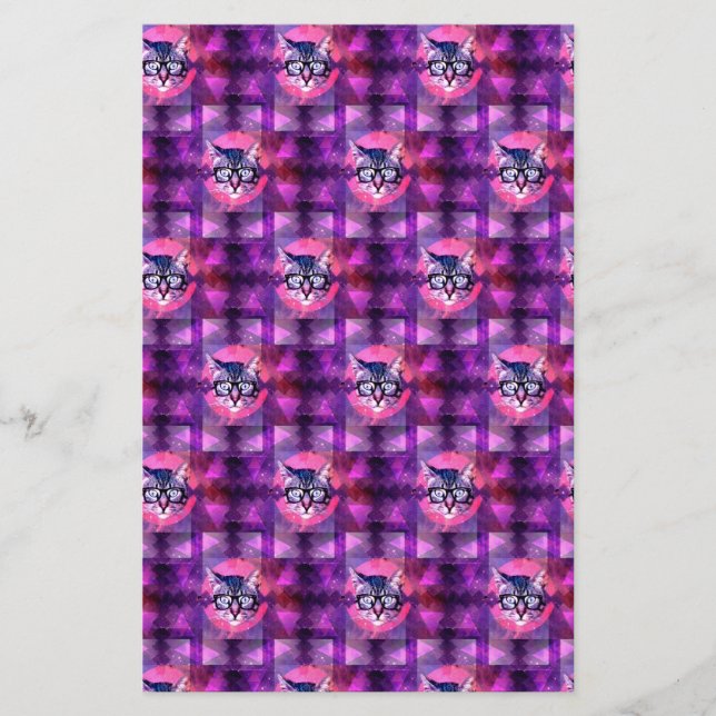 Leuchtkatze Briefpapier (Vorderseite)