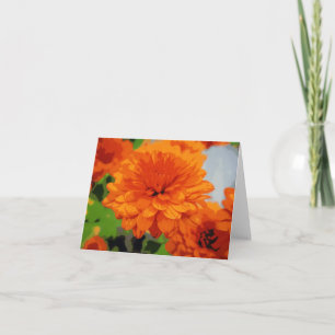 Leuchtorange-Mama-Anmerkungs-Karte Feiertagskarte